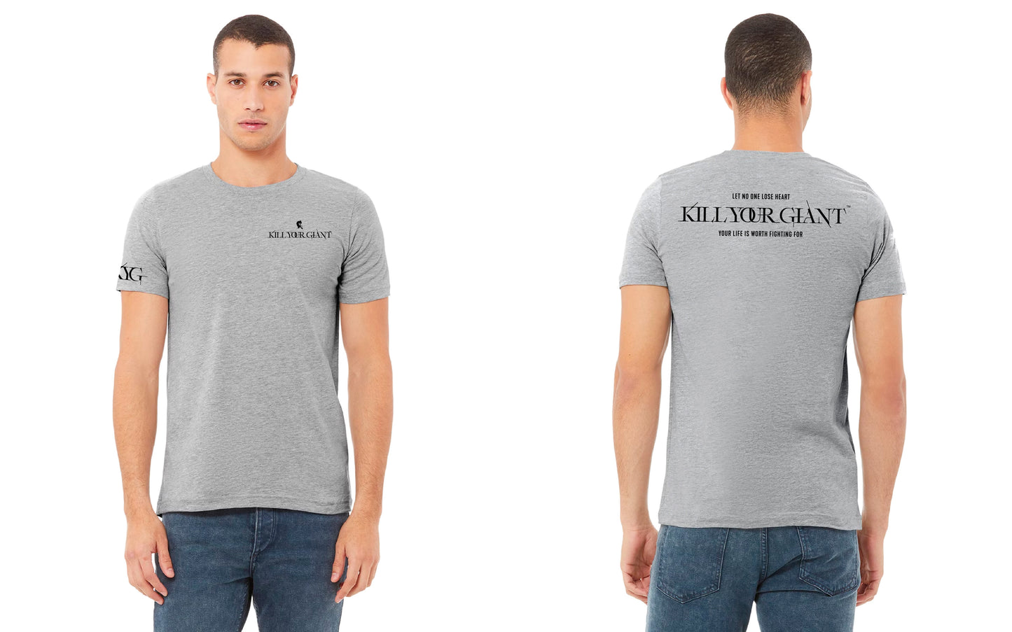 Kill Your Giant™ DAVID - GREY HEATHER PREMIUM TEE